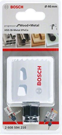 Metal ve Ahşap 46 mm Hss Bi-Metal %8 Kobaltlı Delik Testeresi BOSCH 2608594216